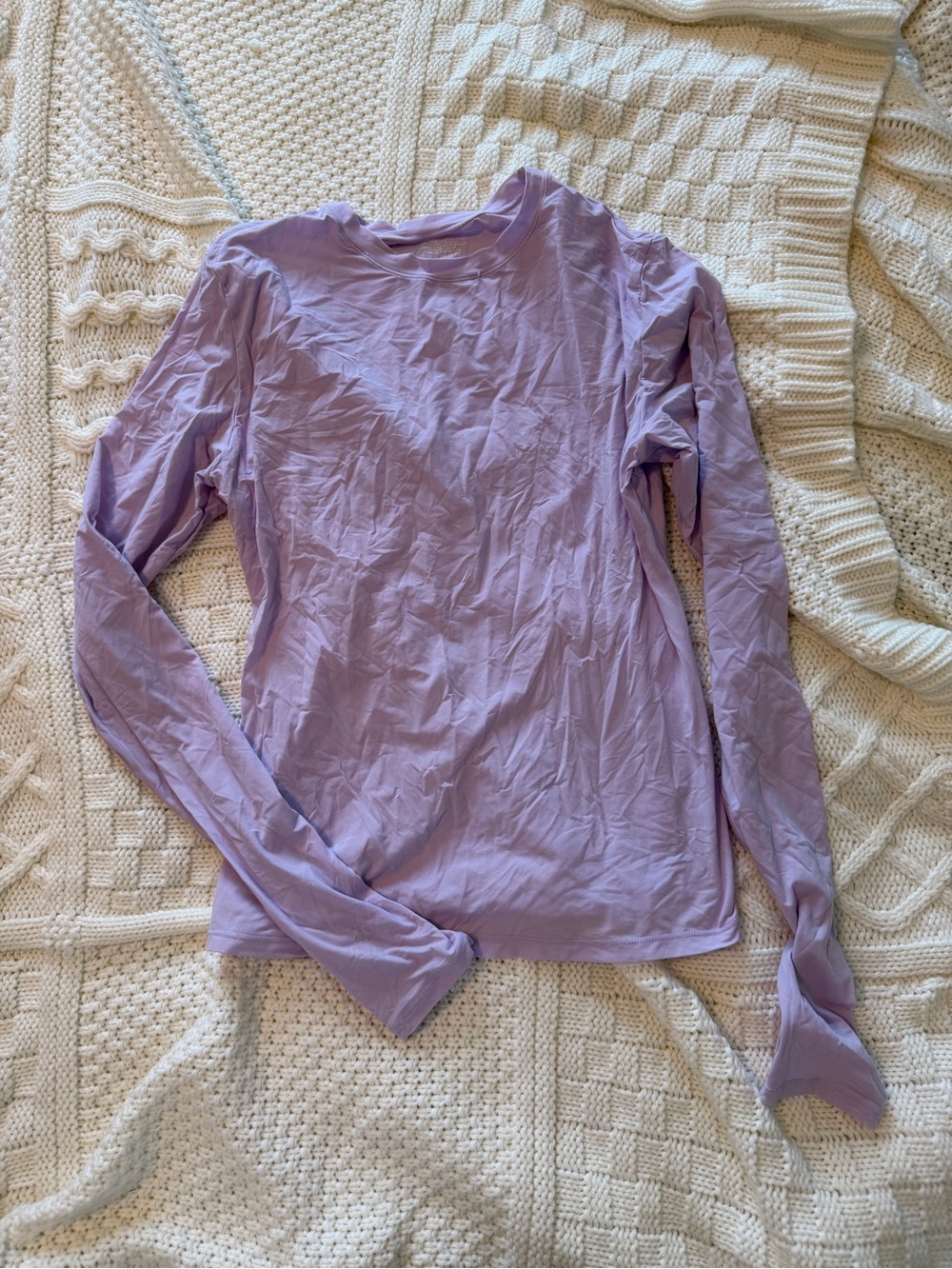 SKIMS Lavender Long Sleeve fits everybody Top